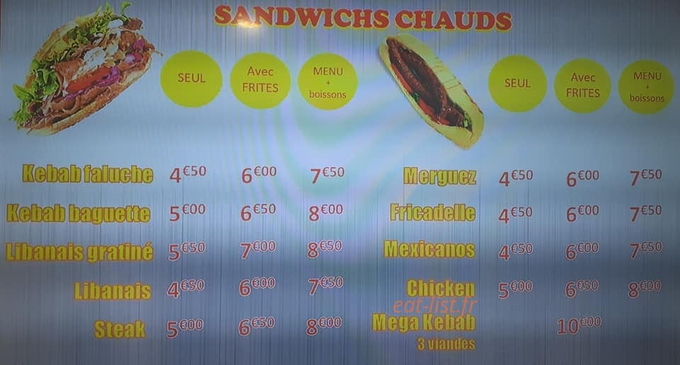 Queen tacos — carte page 1