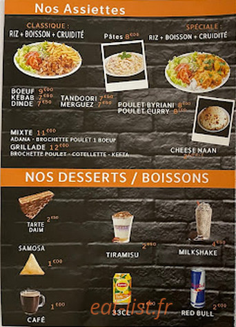 Rapid Tandoori — carte page 4