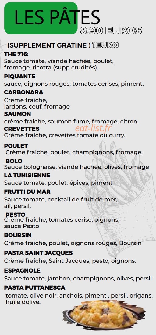 The 716 — carte page 3