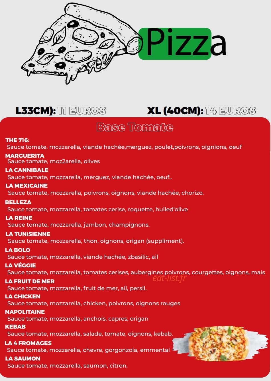 The 716 — carte page 1