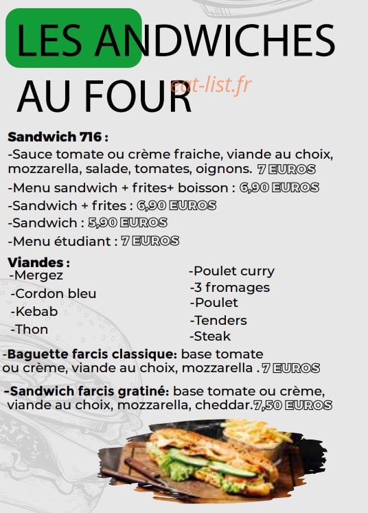 The 716 — carte page 6