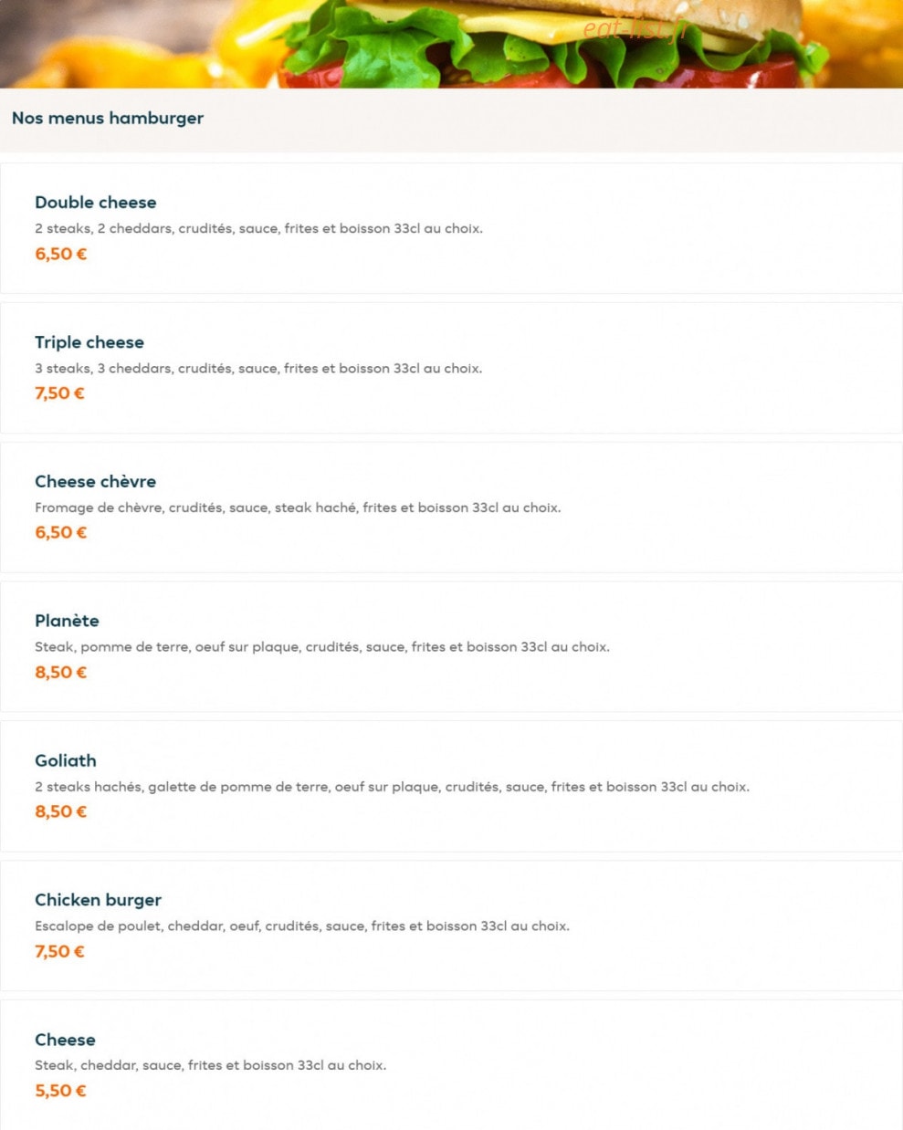 Top pizza — carte page 2