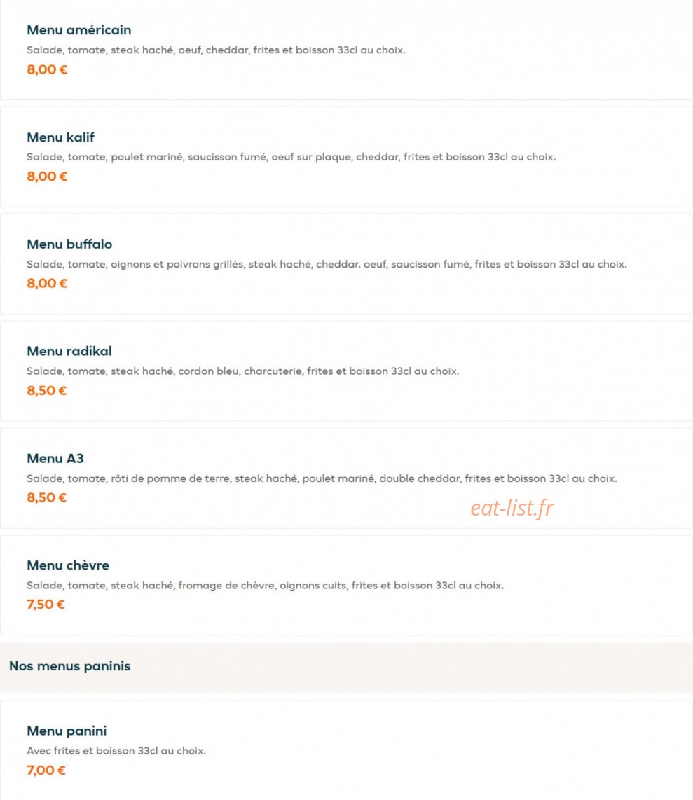 Top pizza — carte page 4