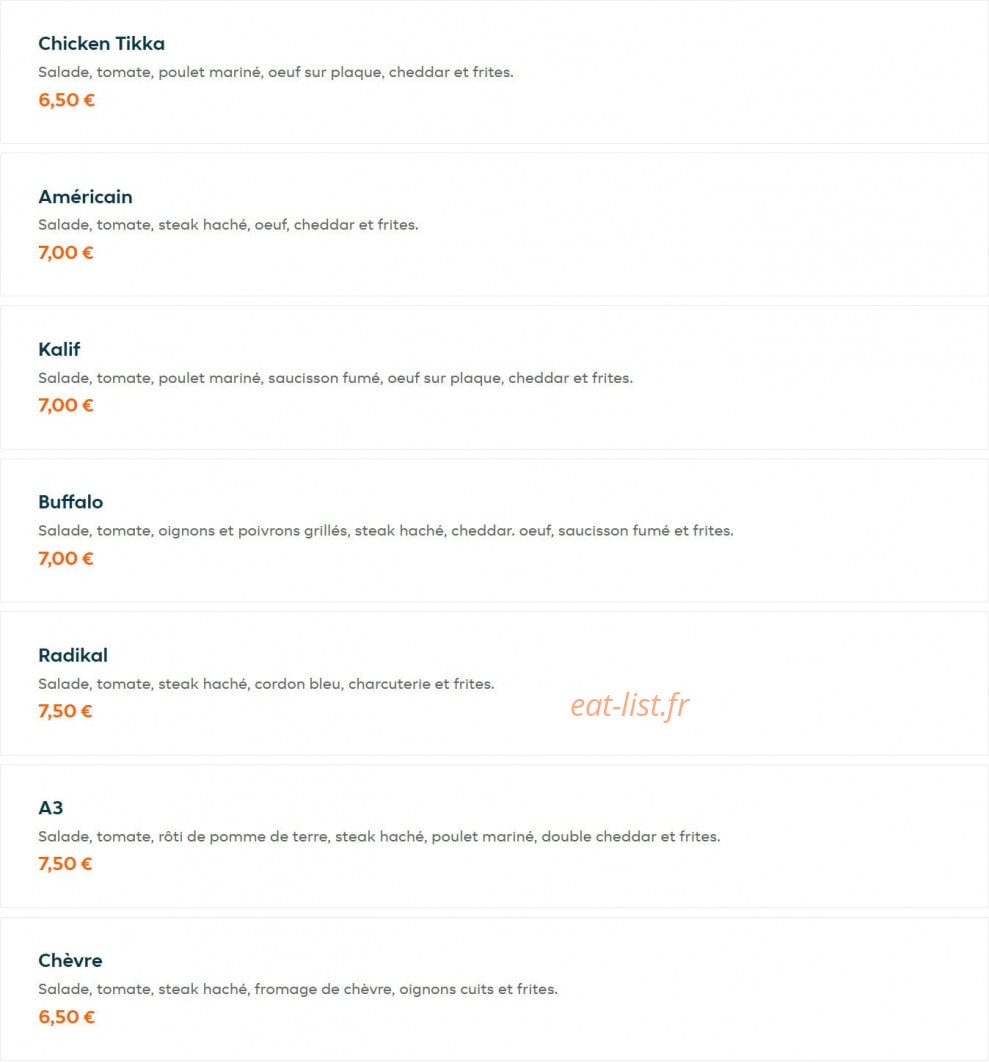 Top pizza — carte page 12