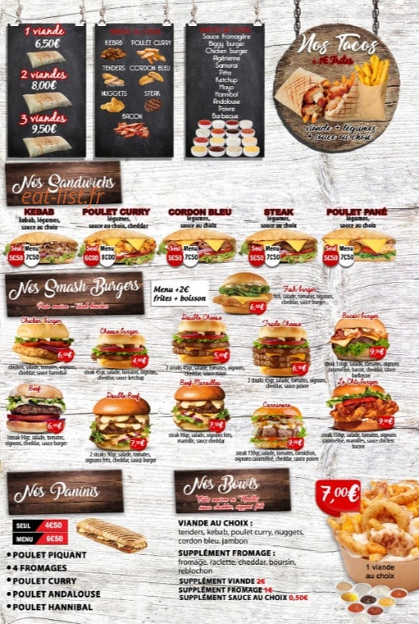 Andiamo Pizza — carte page 3