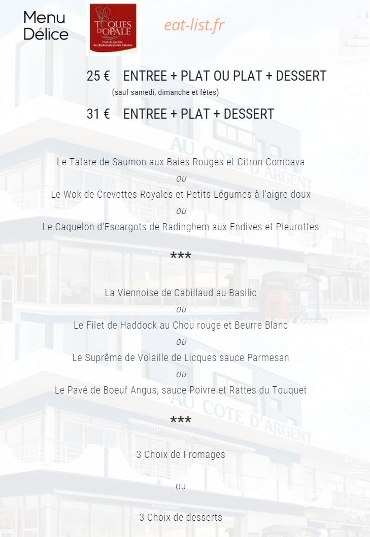 Au Côte d'Argent — carte page 2