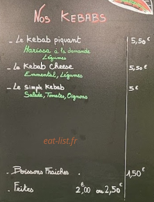 Au p'tit creux Gambetta — carte page 3