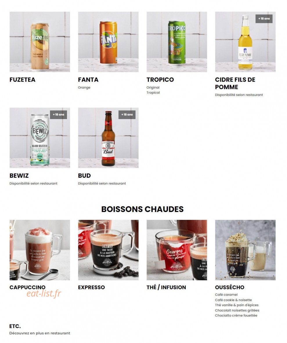 Bagelstein — carte page 9