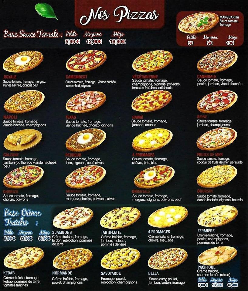 Menu Bella Pizza - pizzas. pizzas. 