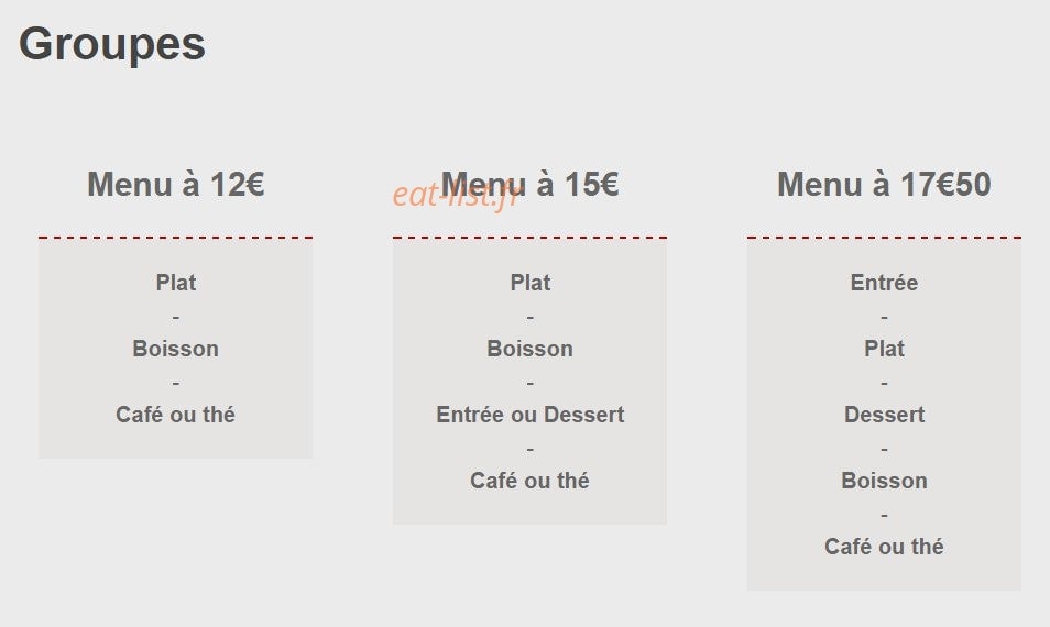 Buffet de la gare — carte page 3