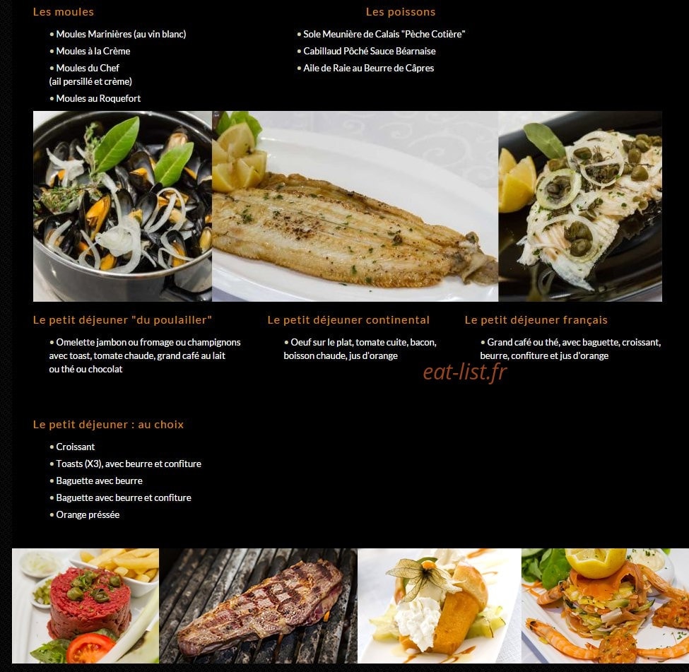 Café de Paris — carte page 3