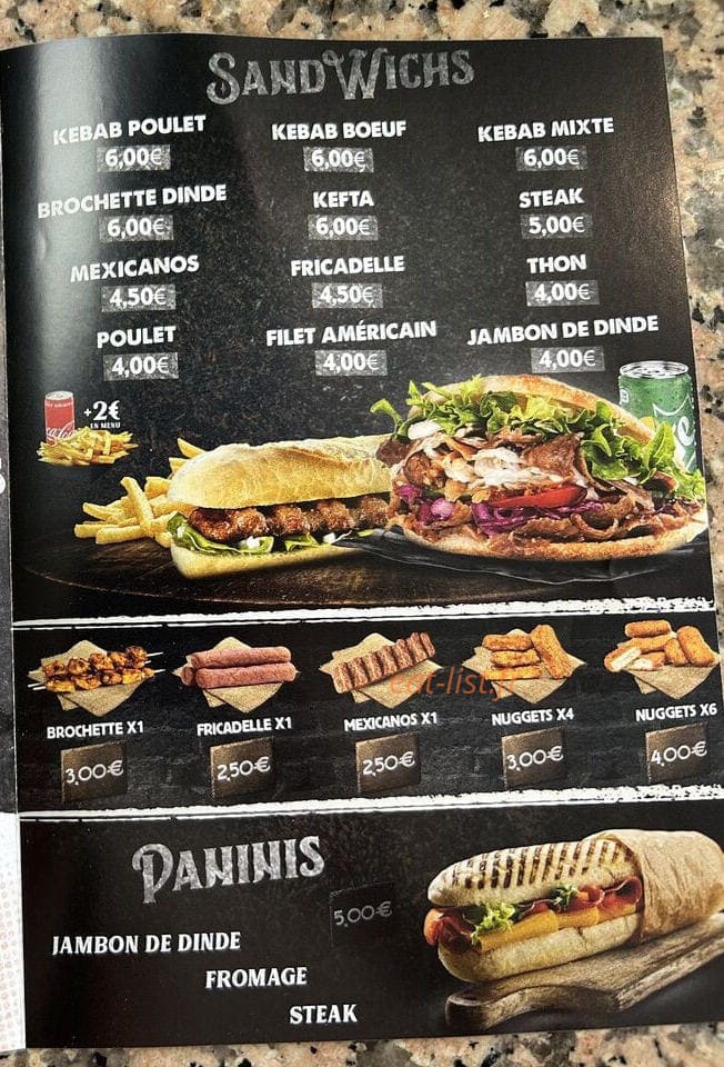 CM Snack — carte page 2