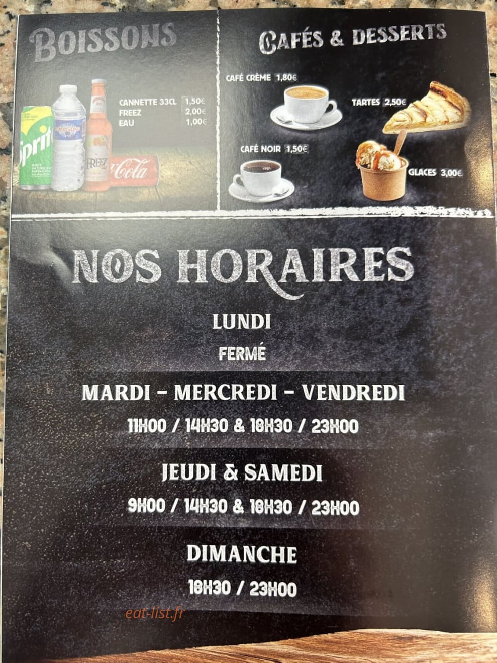 CM Snack — carte page 3