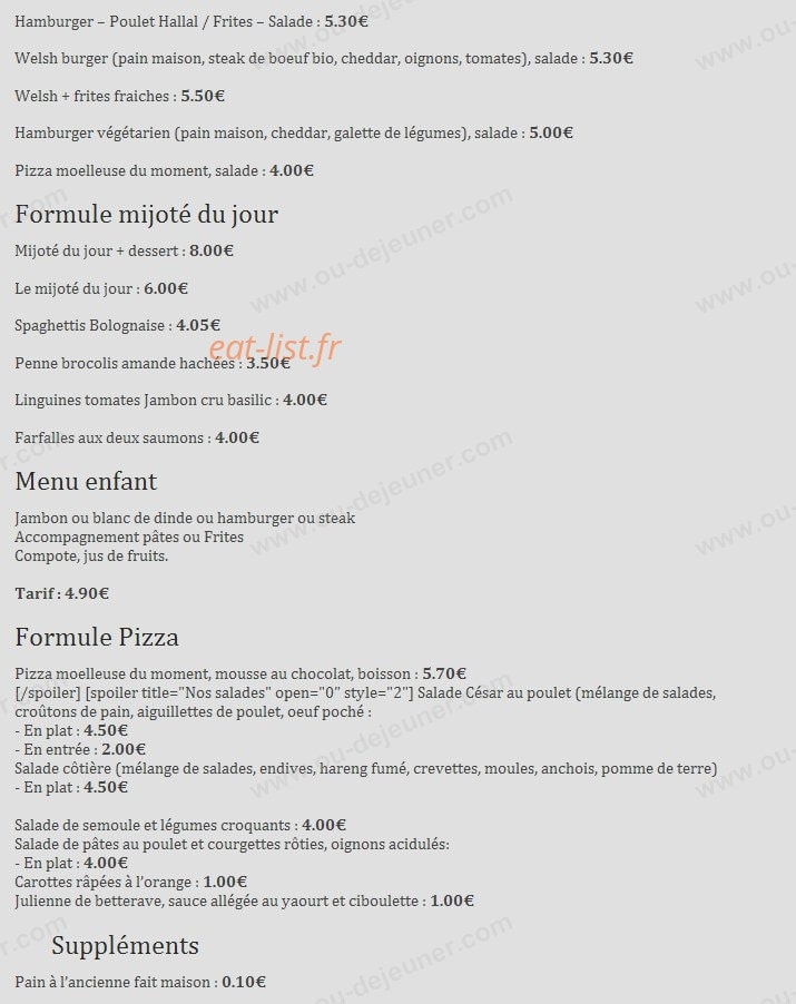 Fast Good — carte page 2
