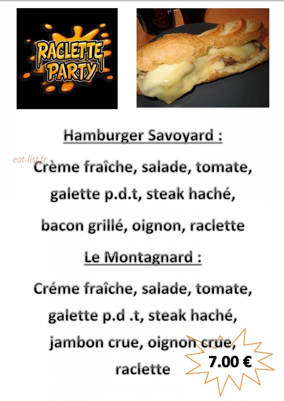 Friterie des cailloux — carte page 2