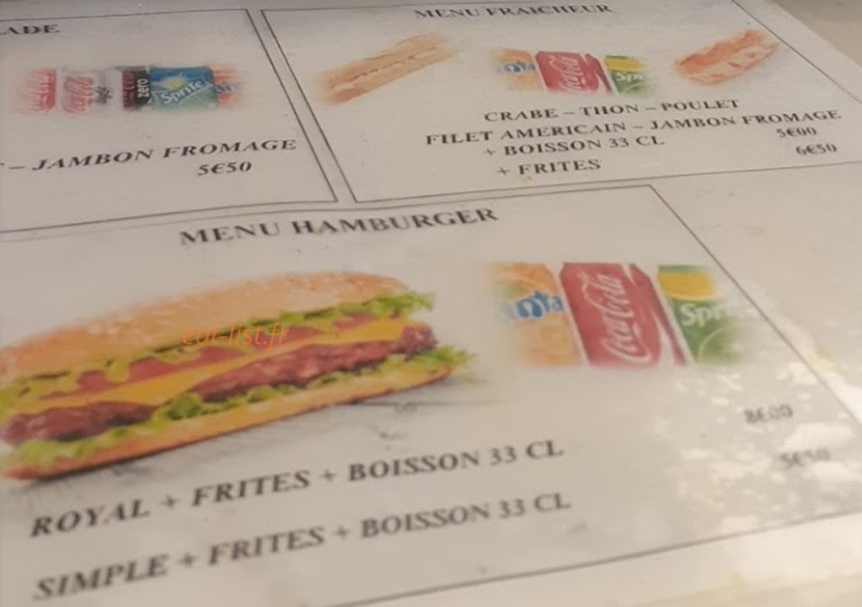 Friterie Saint Exupery — carte page 3
