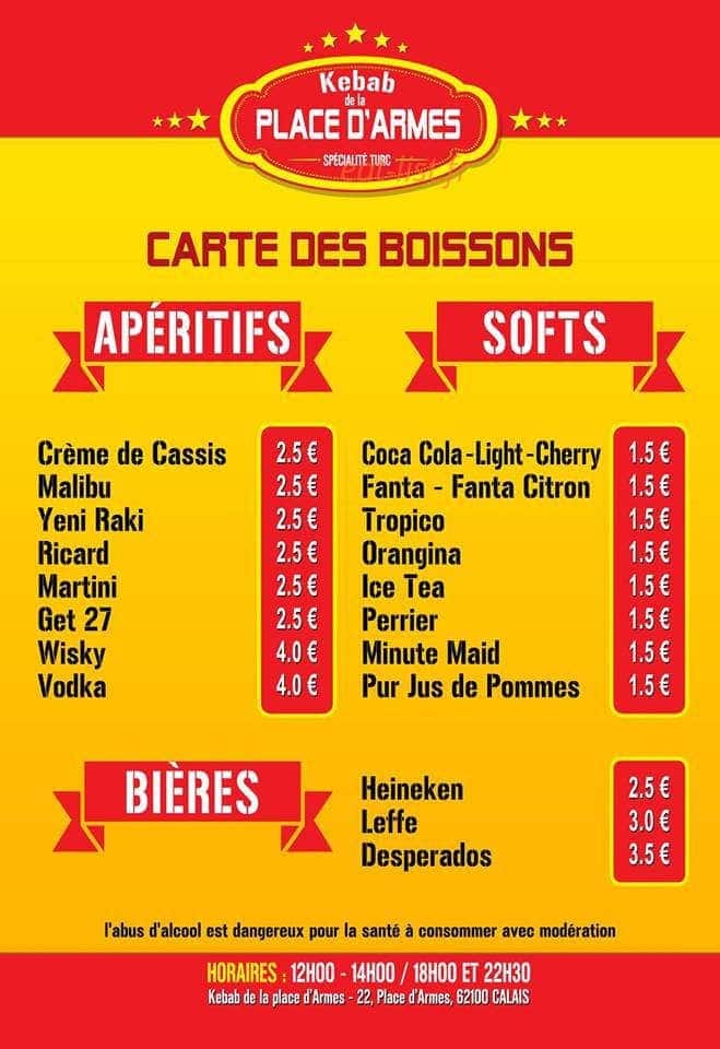Kebab de la place d armes — carte page 3
