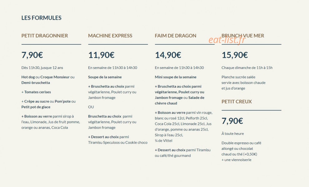L’Antre du Dragon — carte page 2