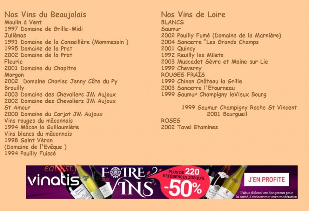 La Buissonière — carte page 3