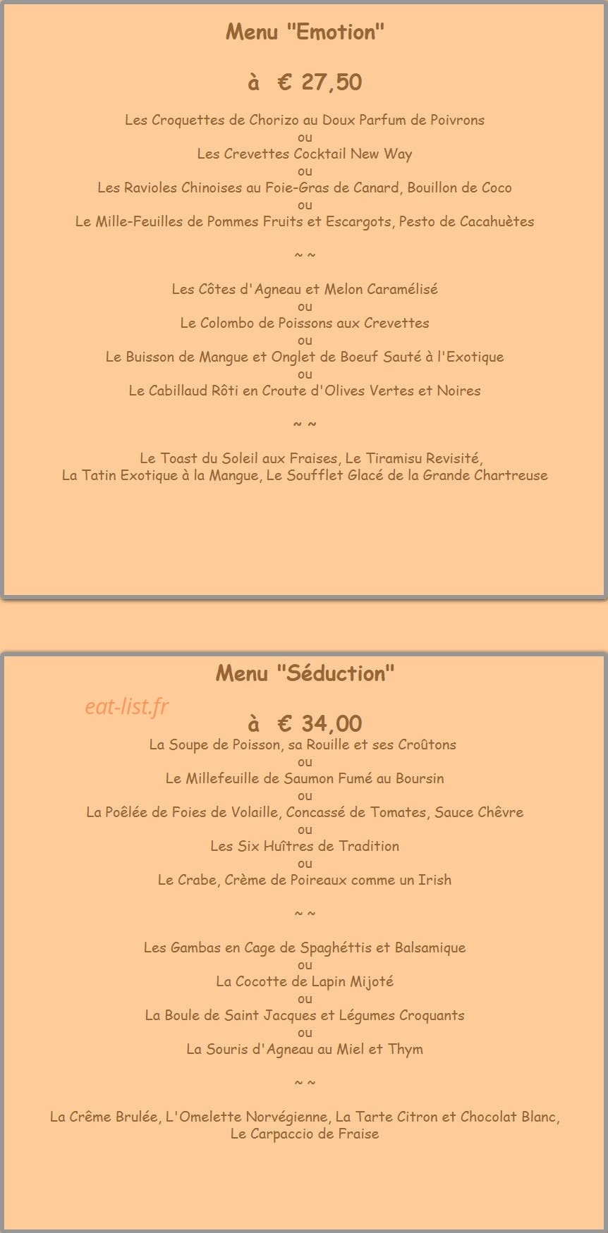 La Buissonière — carte page 1