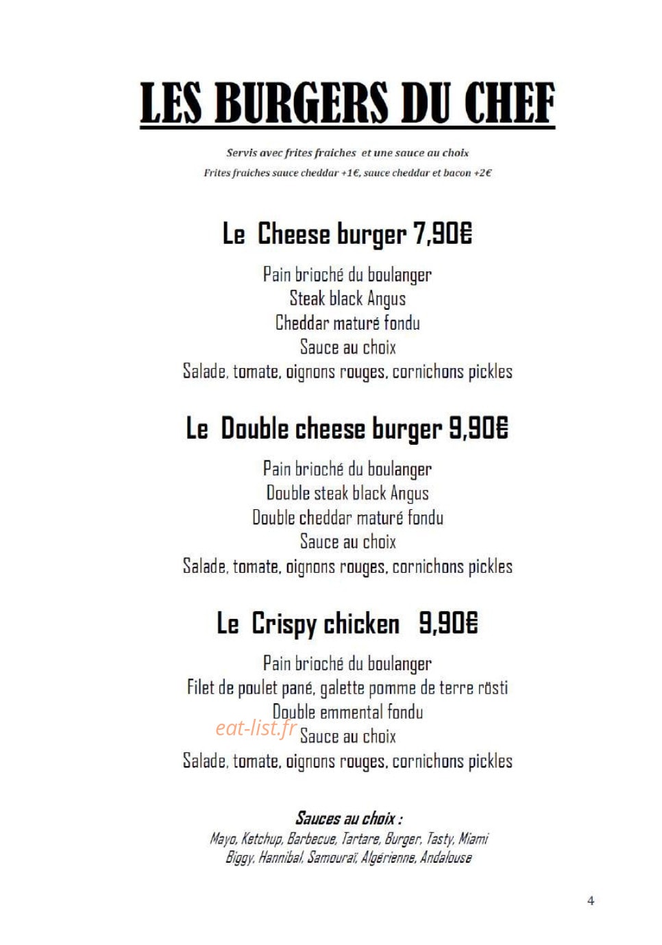 Le Foodies — carte page 3