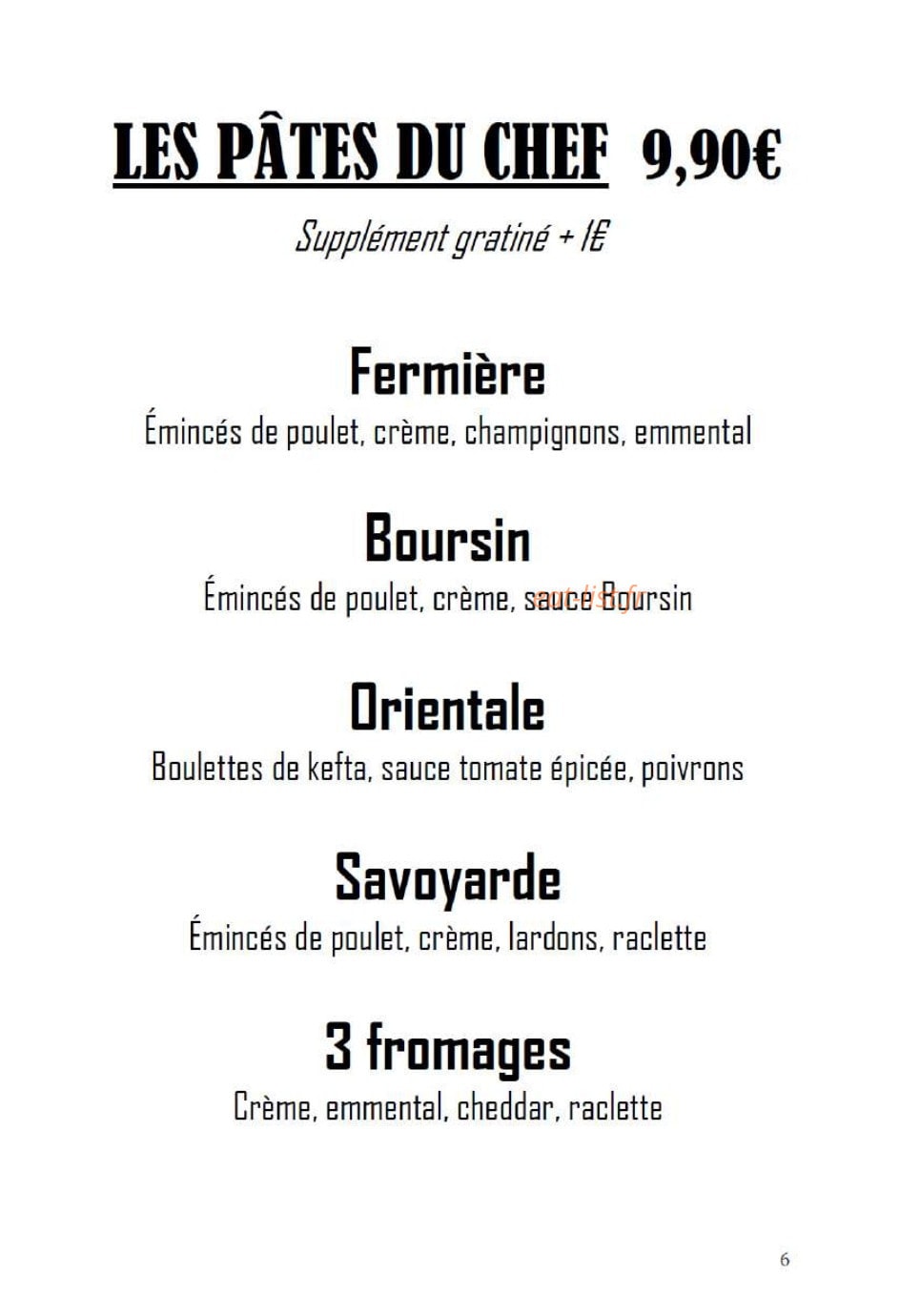 Le Foodies — carte page 7