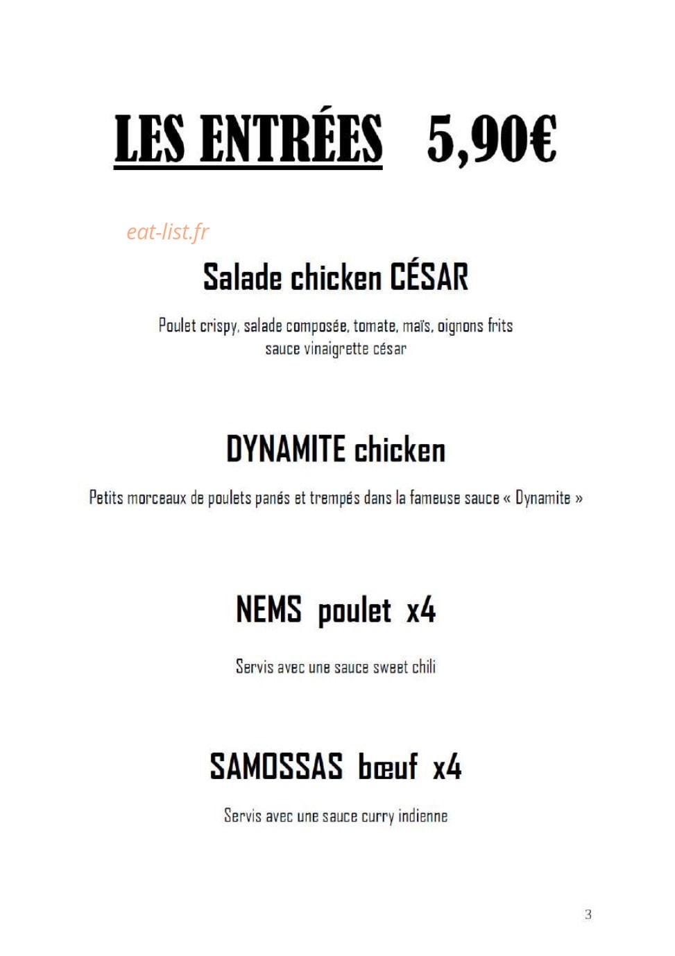 Le Foodies — carte page 2