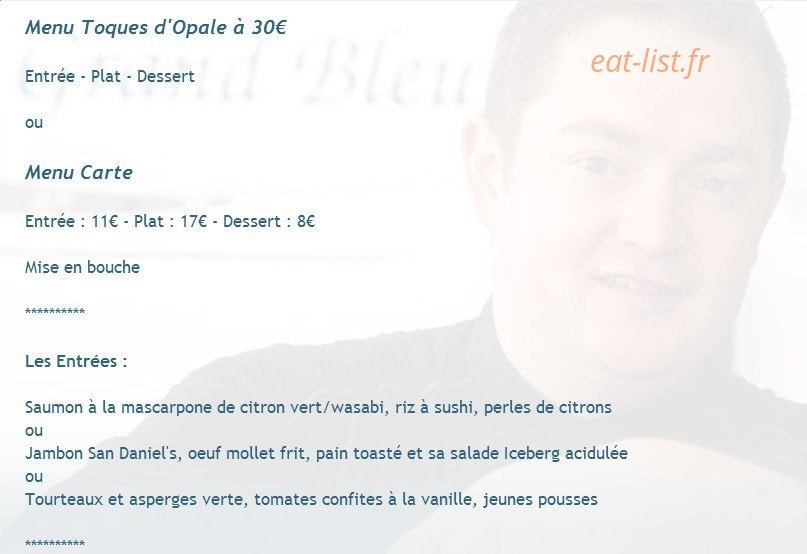 Le Grand Bleu — carte page 2