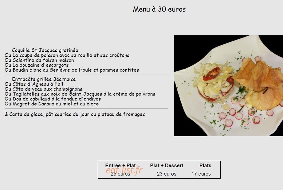 Le Mouton Blanc — carte page 1