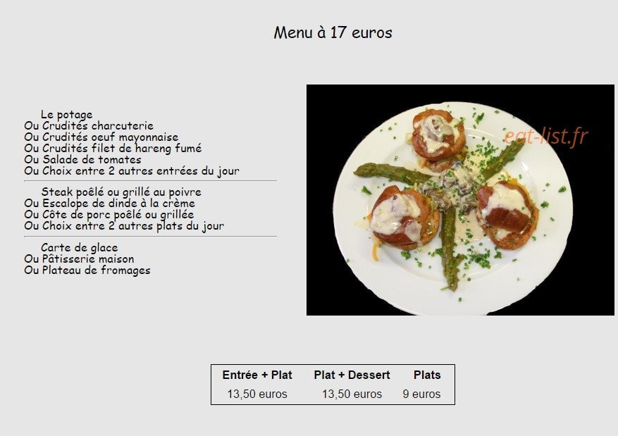 Le Mouton Blanc — carte page 2