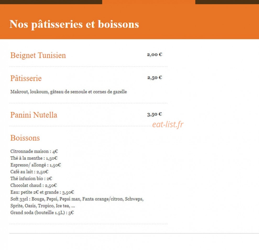 Le Tunisien de Calais — carte page 2