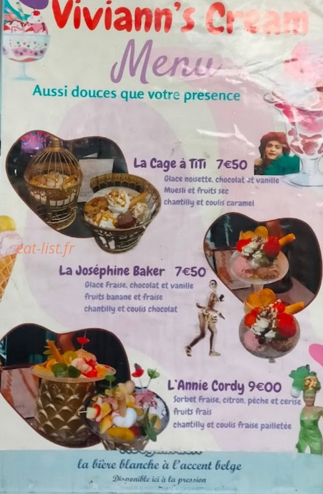 Le Viviann’s bar — carte page 2