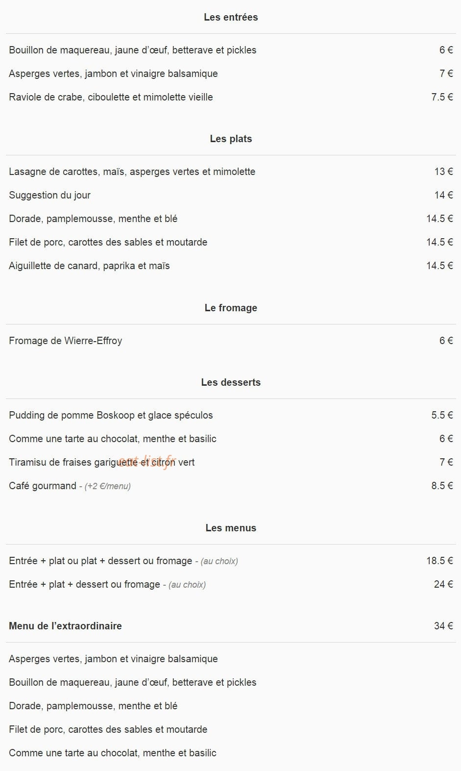 Les grandes Tables du Channel — carte page 1