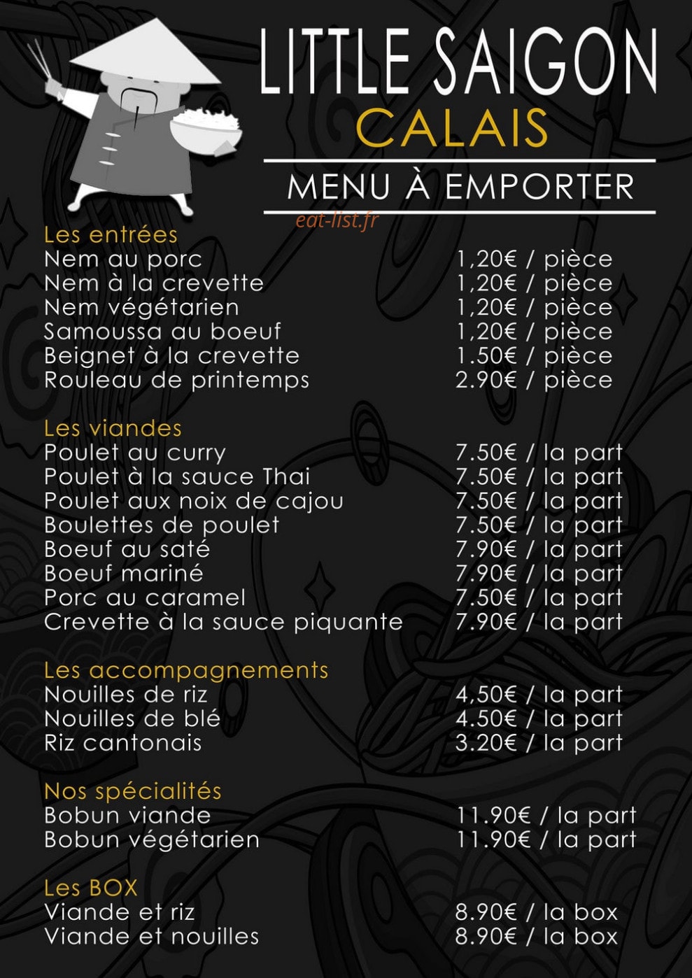 Little Saigon — carte page 2