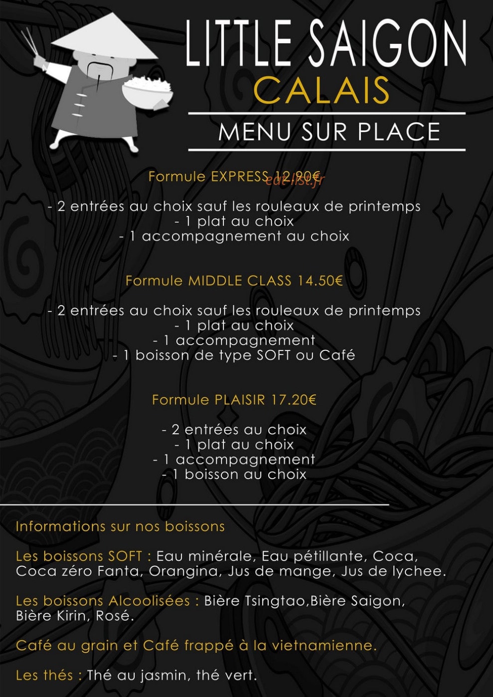 Little Saigon — carte page 3