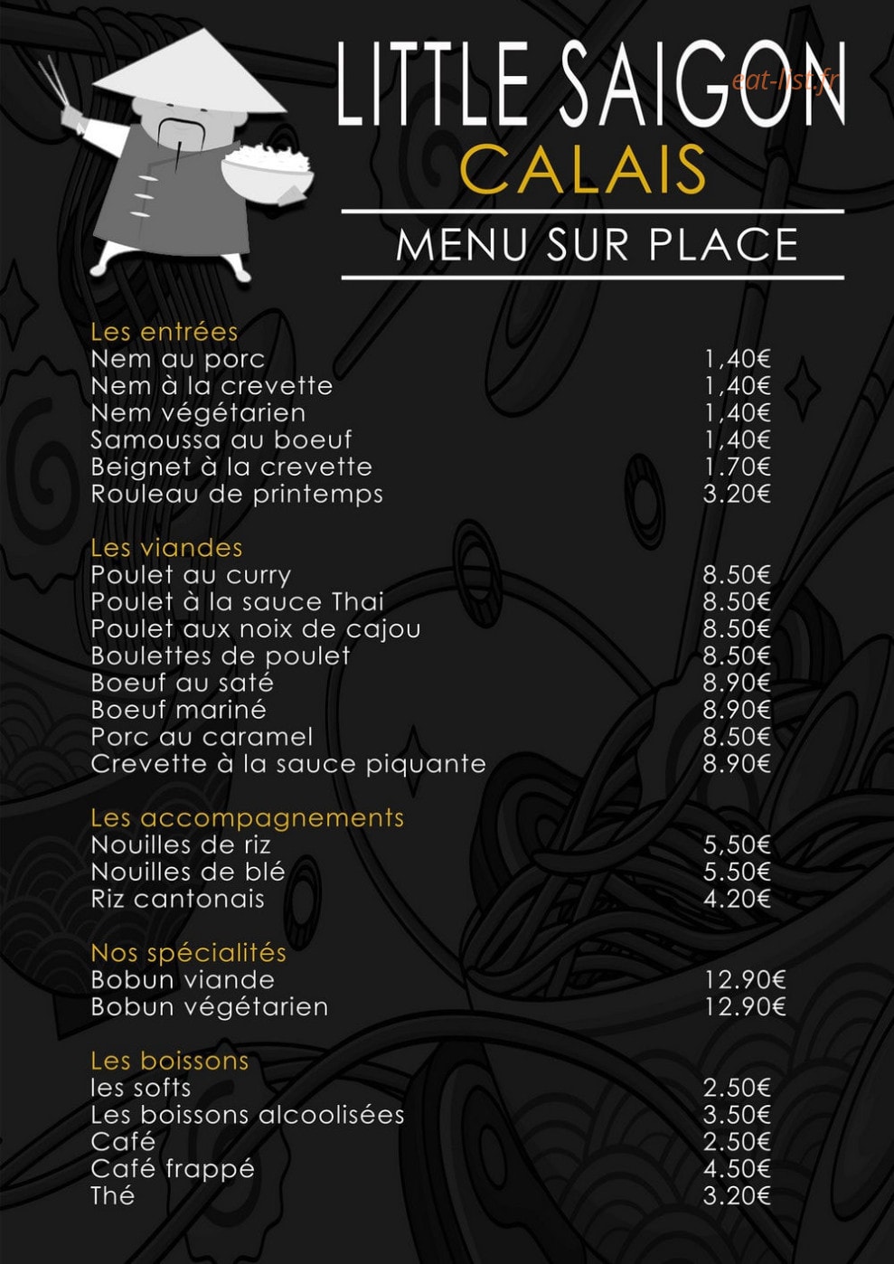 Little Saigon — carte page 4