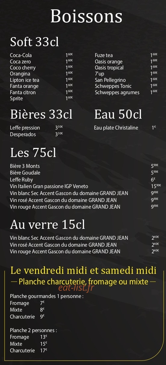 Pizza Fam's — carte page 5