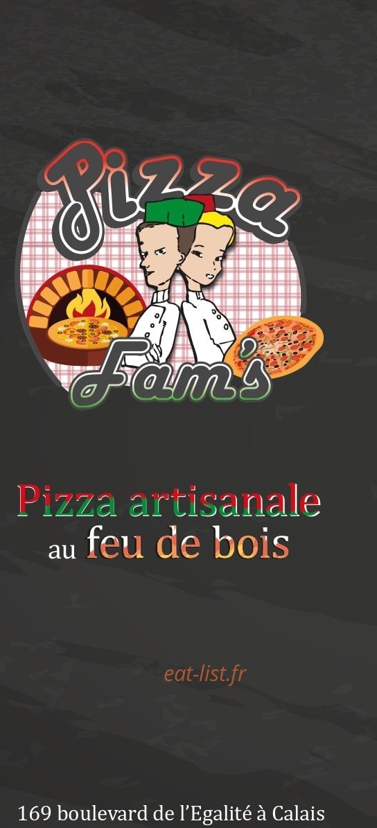 Pizza Fam's — carte page 1