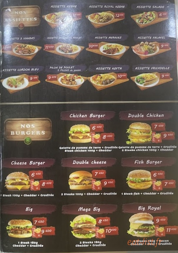 Royal kebab-marmara — carte page 2