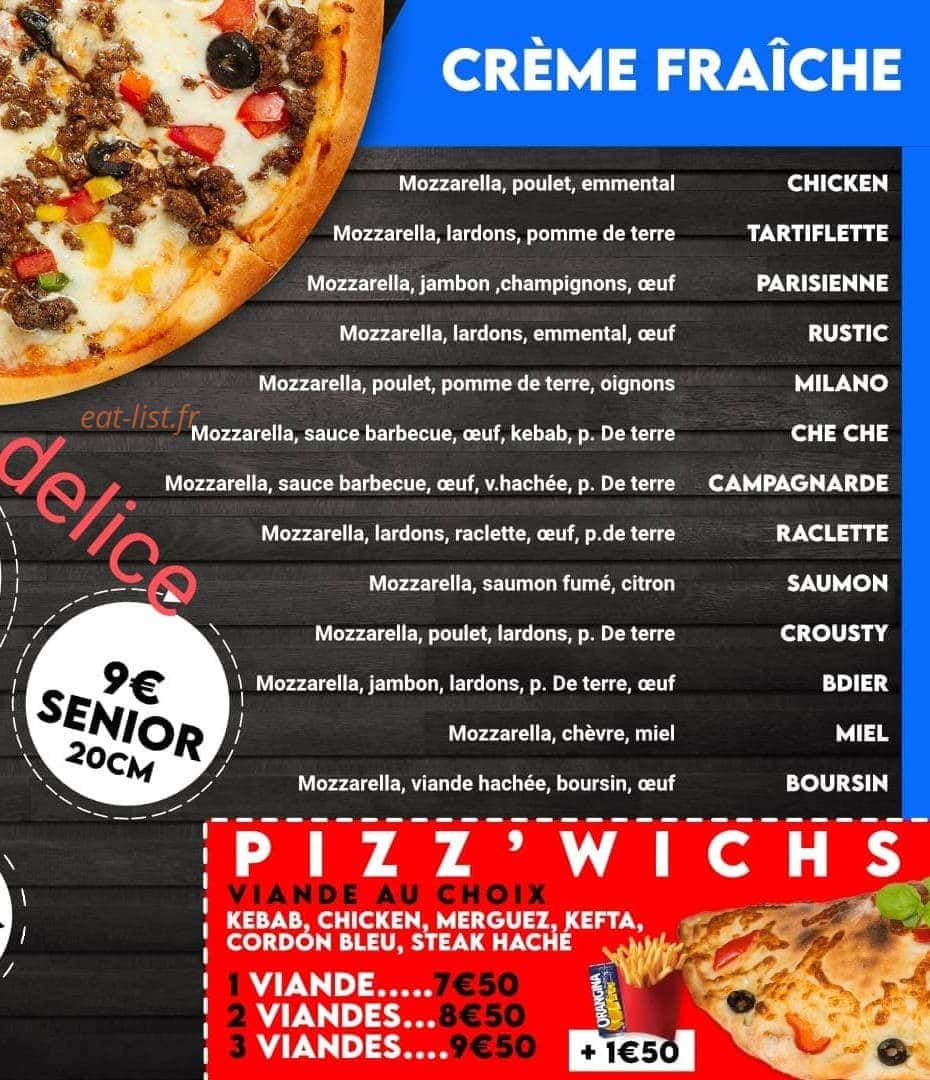Top Delice — carte page 2