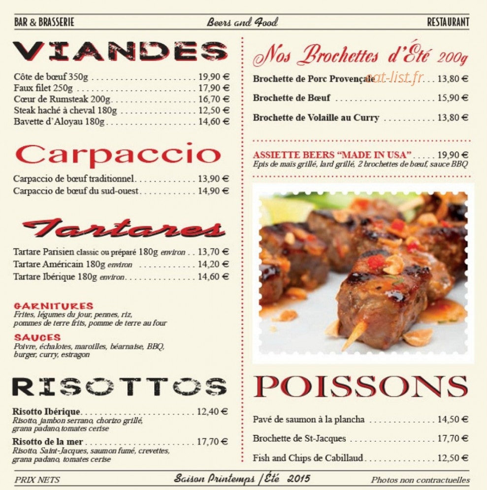 Beers & co — carte page 7
