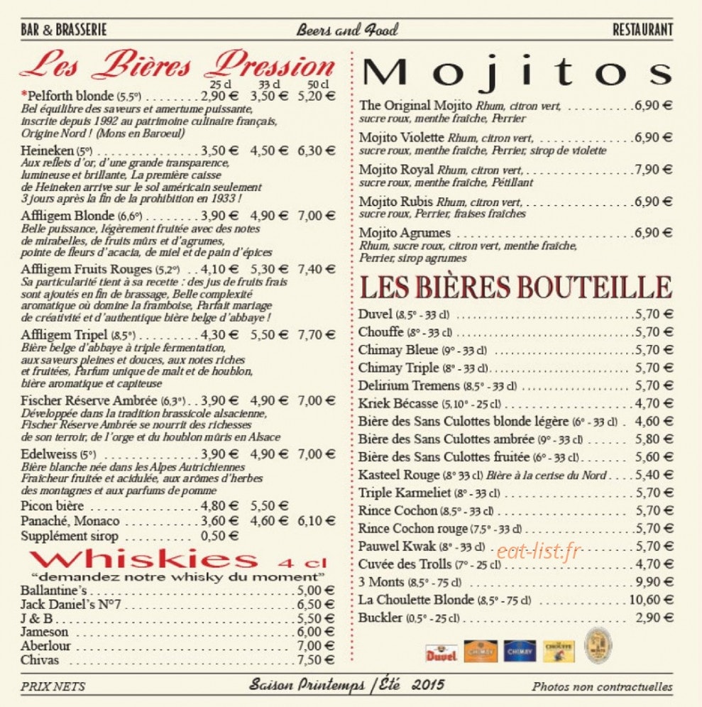 Beers & co — carte page 2