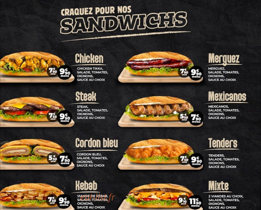 Best of Burger — carte page 4