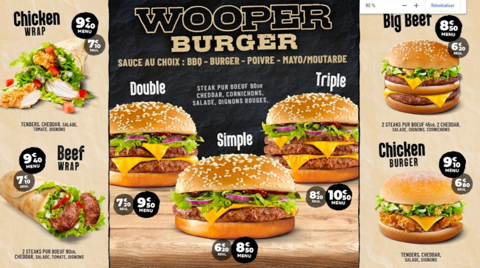 Best of Burger — carte page 3