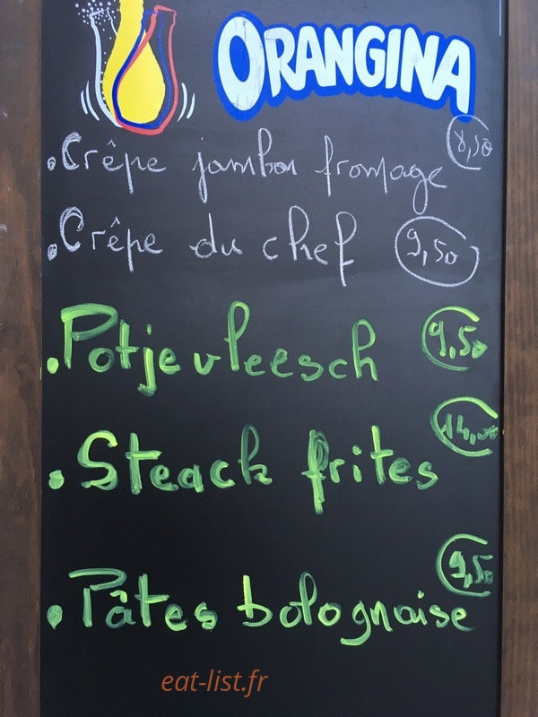 Café de la paix — carte page 1