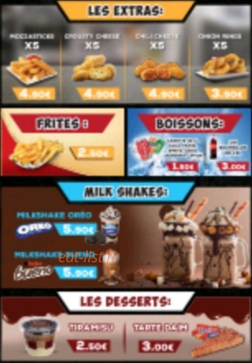 House burger — carte page 4
