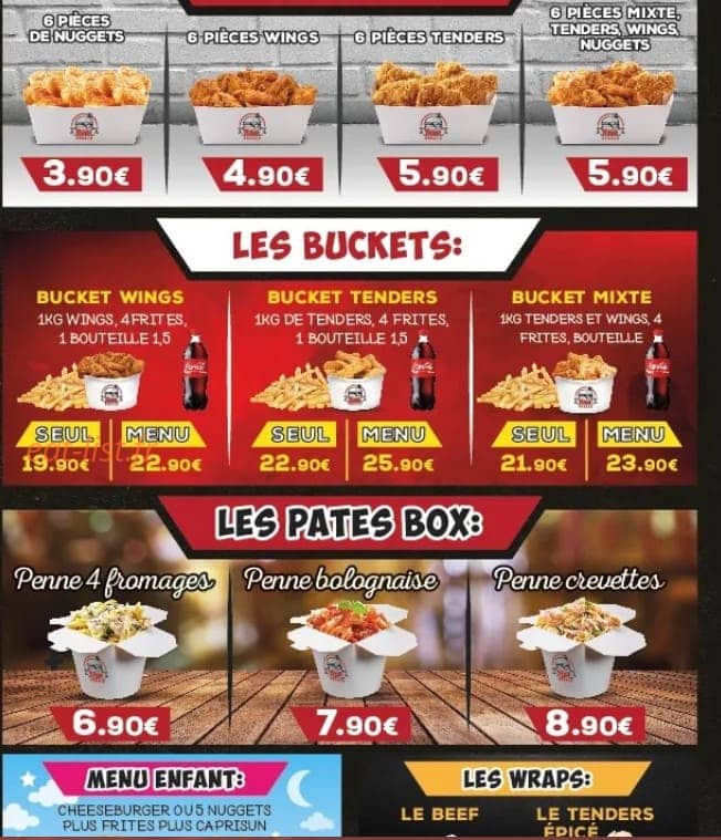 House burger — carte page 2