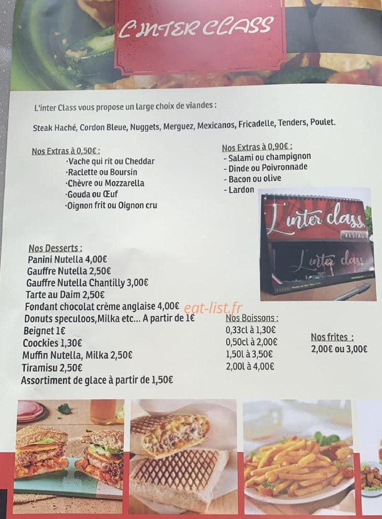 L'inter class — carte page 1