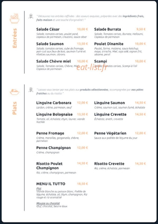 La Buche — carte page 1
