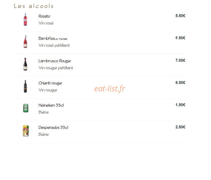 Goût i Pizza — carte page 6